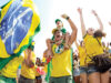 Vila da Copa transforma Parque Brasil 500 em arena para torcedores acompanharem os jogos do Brasil